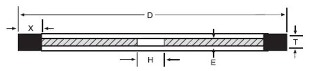 Metal bond Cutting wheel drawing