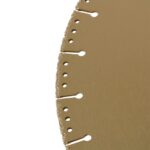 Vacuum brazed diamond silent cutting blade