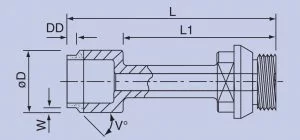 Automotive Glass Core Drills bit drawing
