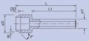 Automotive Glass Core Drills drawing
