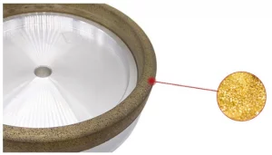 Continuous Rim Diamond Glass Edging Wheel