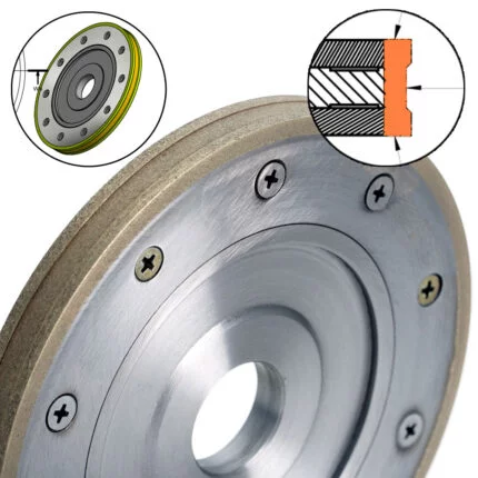 Optical Glass Diamond Edging Wheel