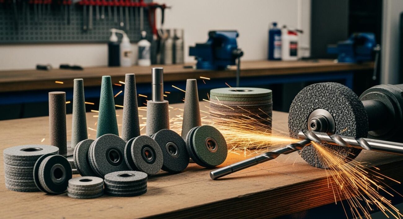 What are the different types of precision grinding wheels and their uses