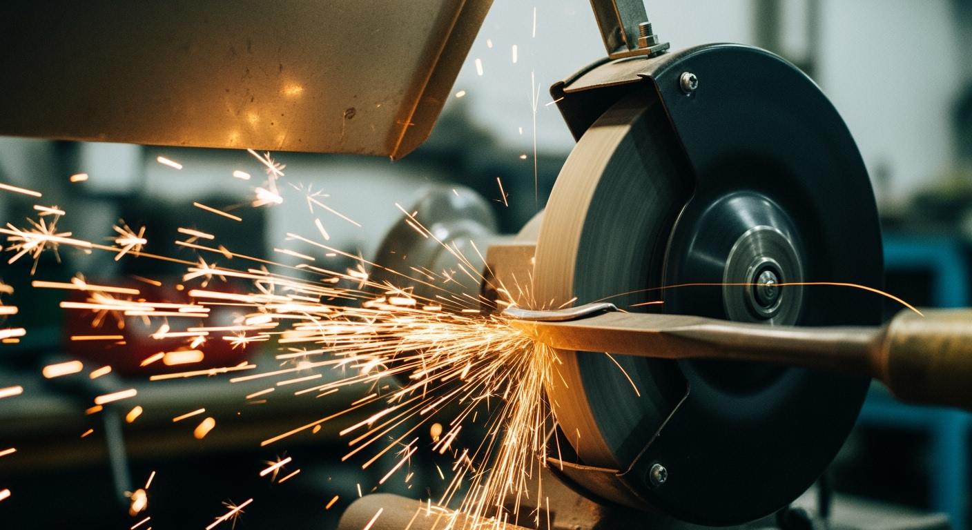 What is the maximum operating speed of grinding wheels?