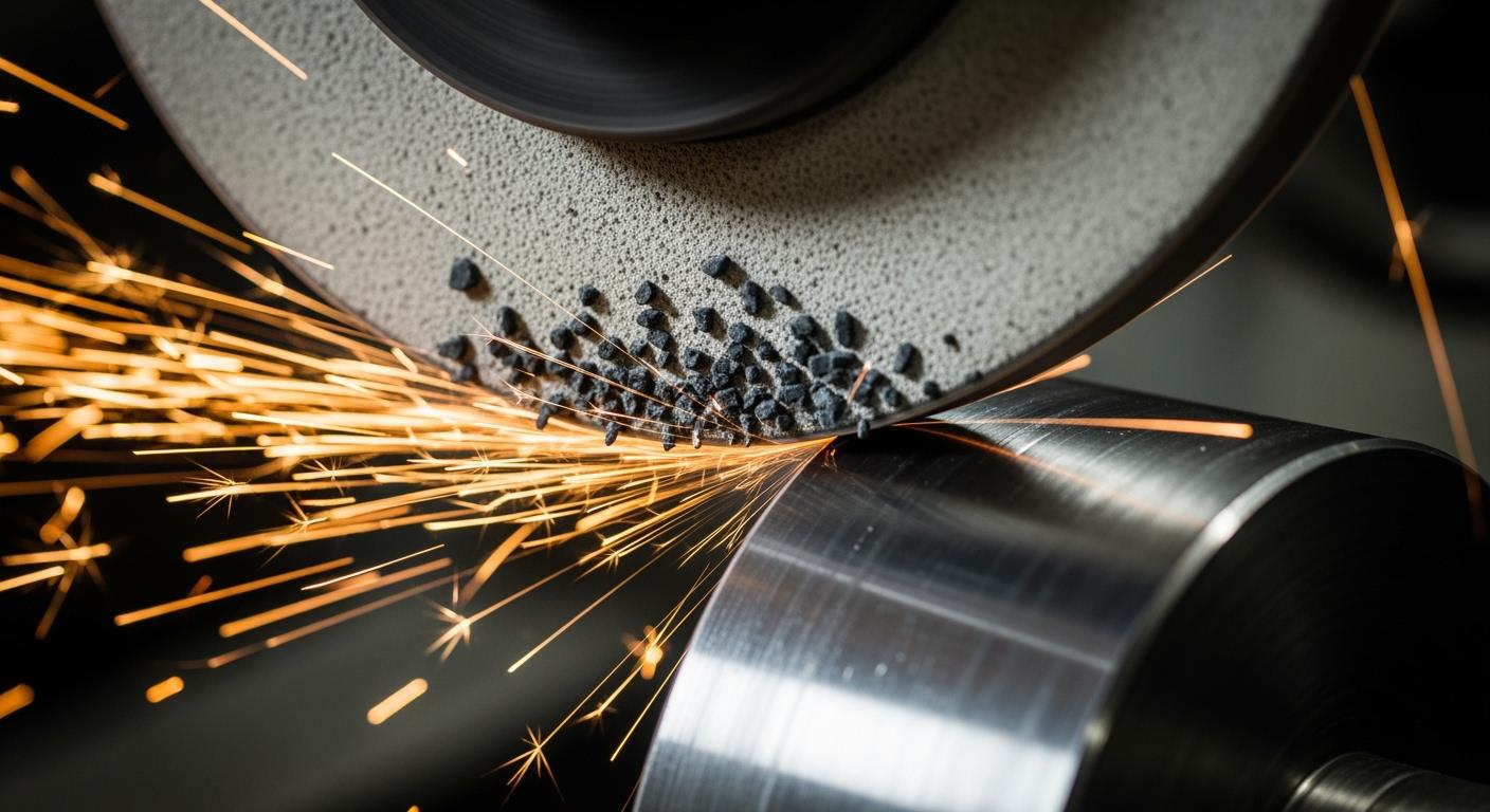 Why soft grinding wheel is used for hard material?