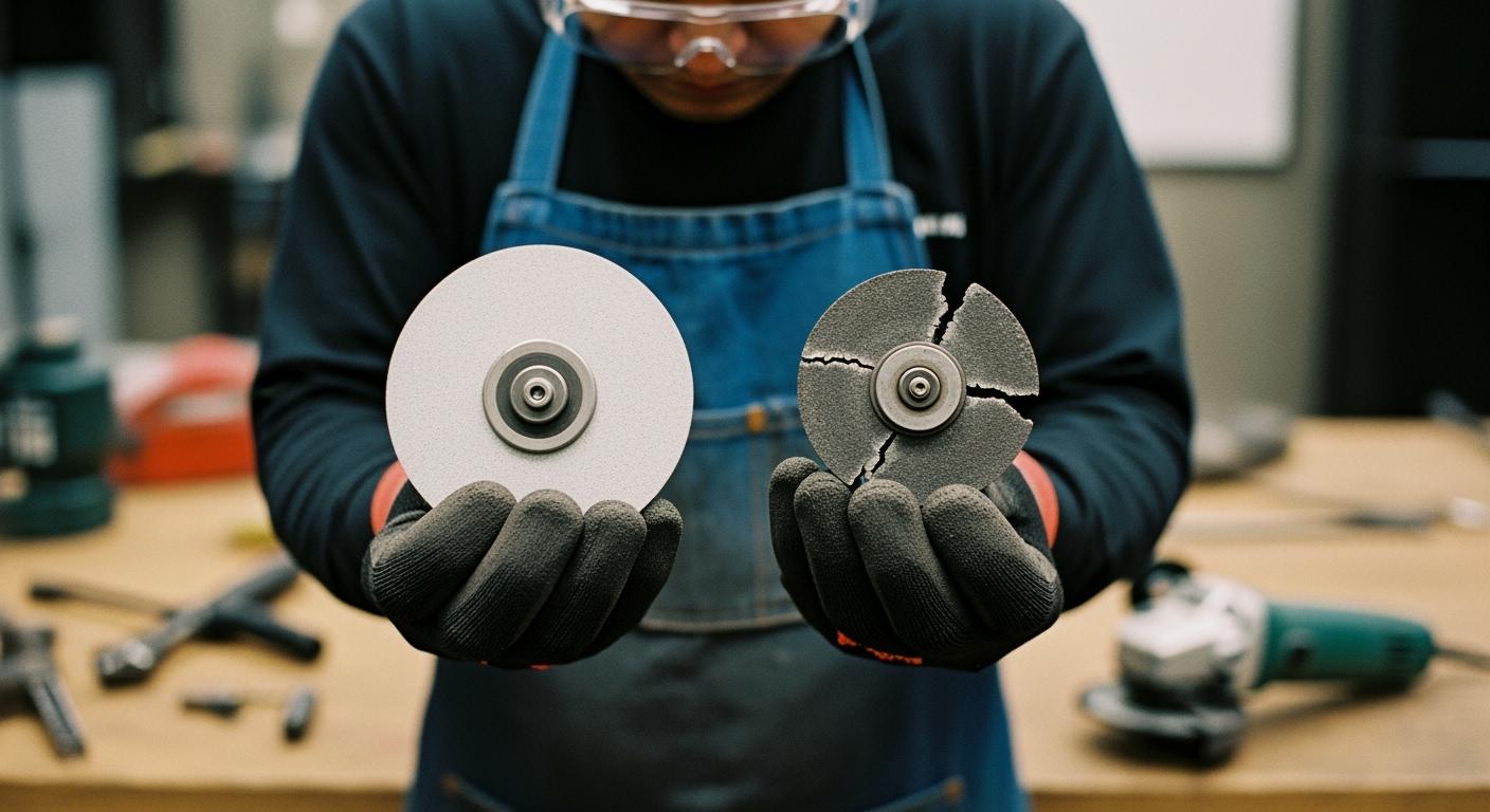 When should you replace a grinding wheel