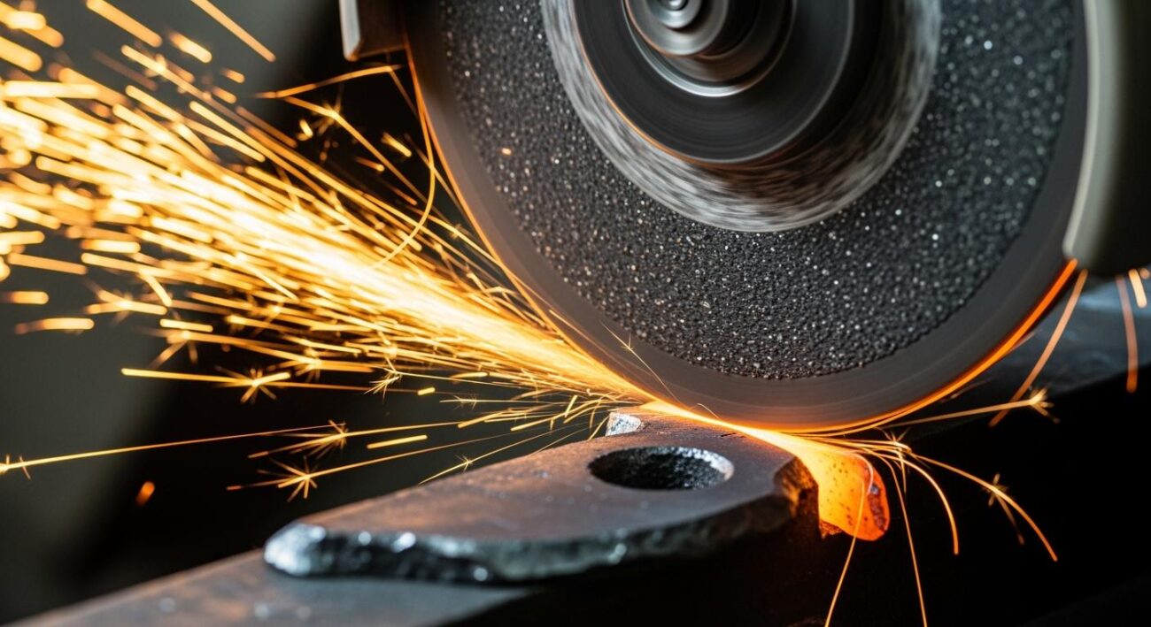 What determines a grinding wheel