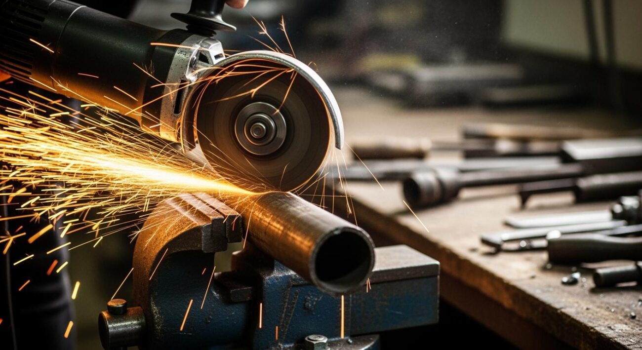 Can a metal cutting disc be used on an angle grinder?