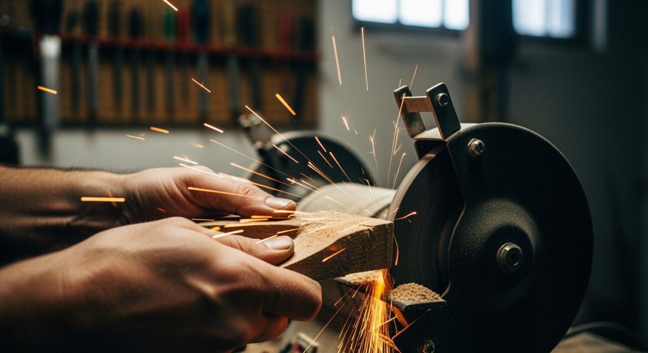 Can a bench grinder be used for wood?