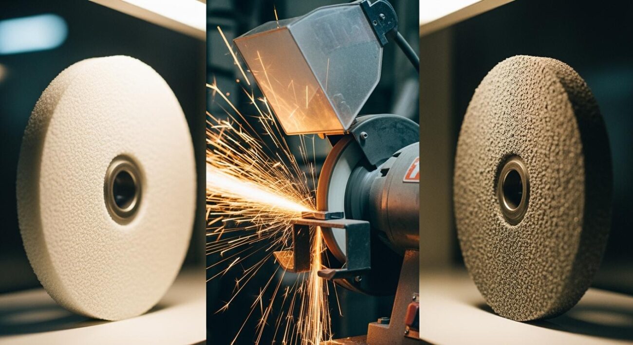 What happens to a grinding wheel as it wears?