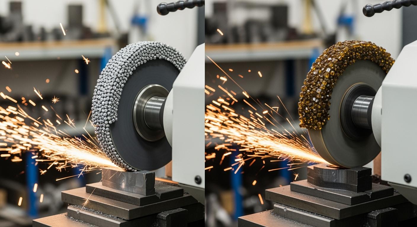What is the difference between diamond and CBN grinding wheel?