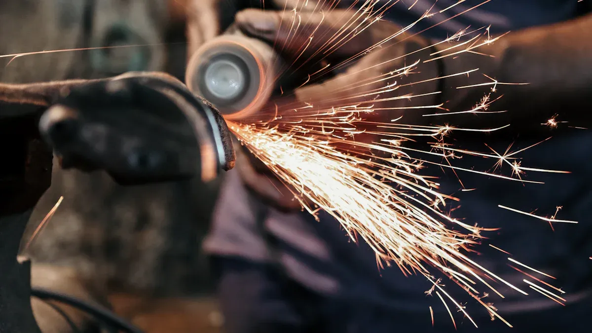 Grinding soft metals: Clogging and safety risks