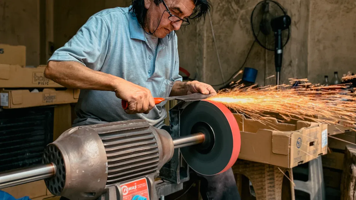 How to Replace a Wheel on a Bench Grinder: Installation