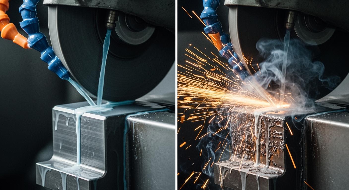 The Impact of Poor Coolant Management on Grinding Performance and Workpiece Quality