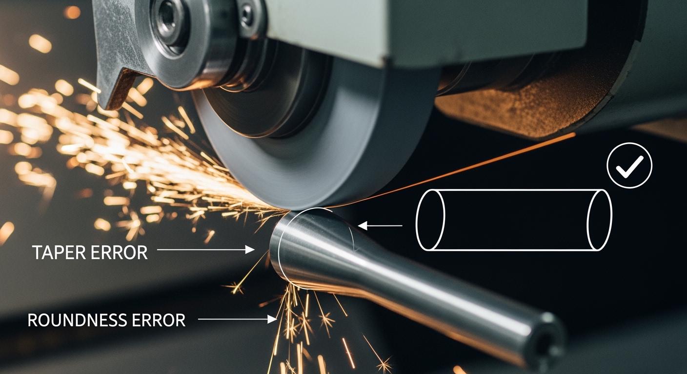 How to Correct Taper and Roundness Errors in Cylindrical Grinding