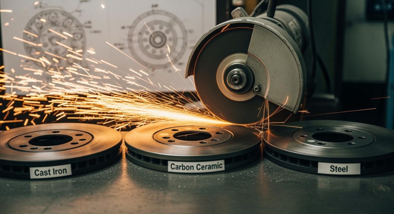 Grinding Challenges with Different Brake Disc Materials