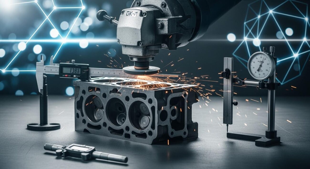 Precision Grinding Process and Distortion Control for Engine Cylinder Block Surface Repair