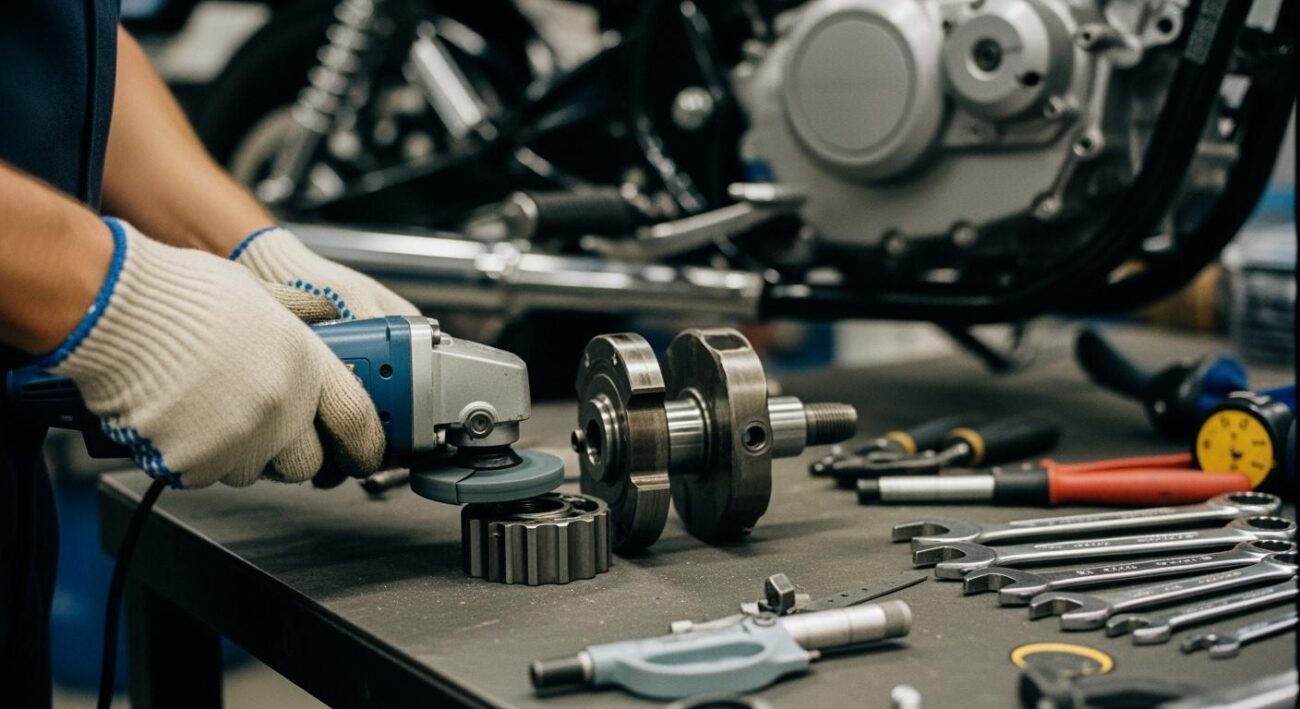 Portable Grinding Solutions for On-Site Motorcycle Crankshaft Journal Repair