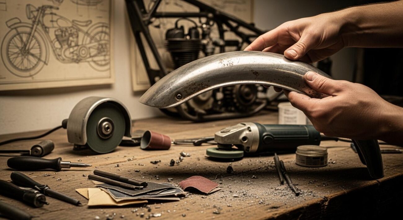 Surface Reconstruction Grinding Processes for Vintage Motorcycle Metal Parts