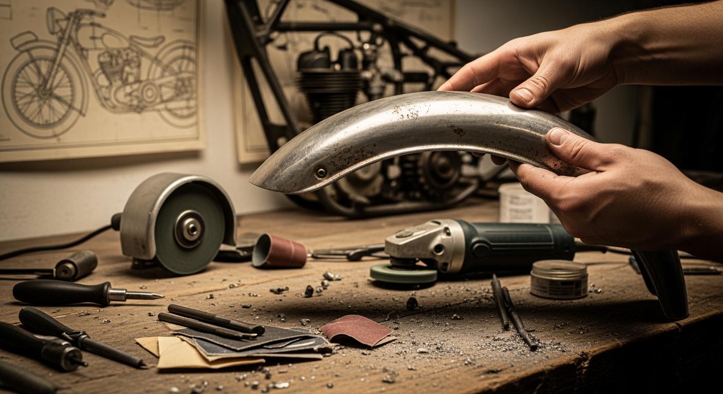 Surface Reconstruction Grinding Processes for Vintage Motorcycle Metal Parts