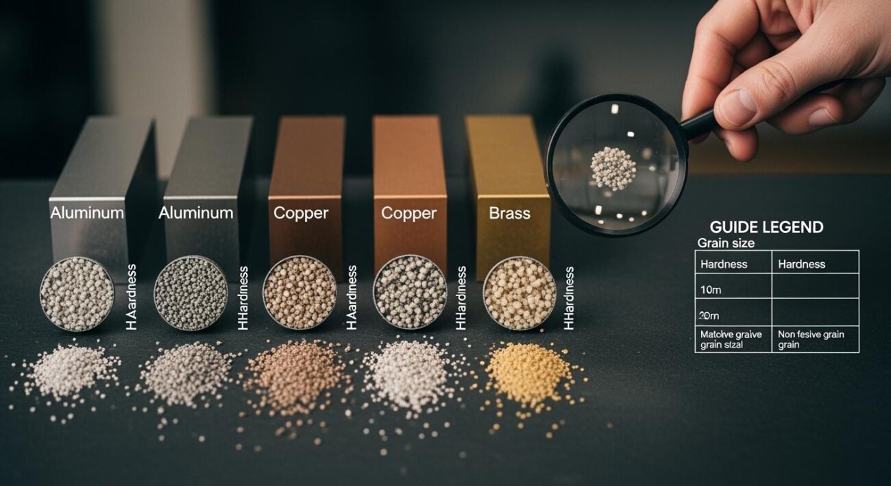 Abrasive Grain Size & Hardness Matching Guide for Different Non-Ferrous Metal