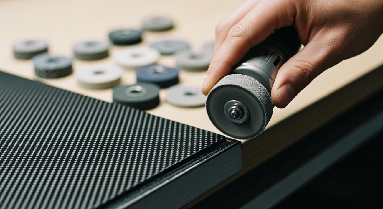 How to choose grinding wheels to prevent fuzzing on CFRP edges?