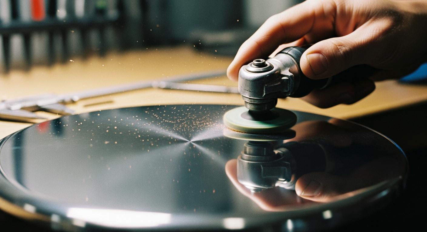 What’s the most crucial part of the grinding stage for achieving a mirror finish?