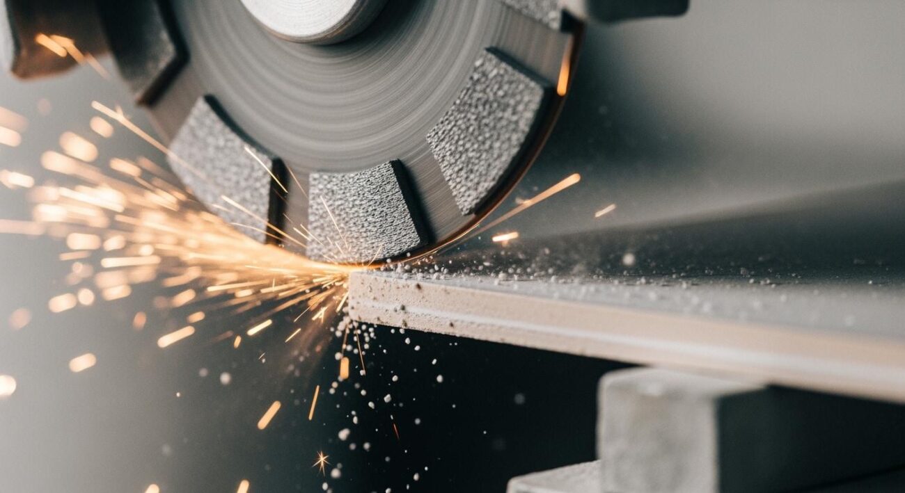 Why must diamond wheels be used for grinding ceramics?