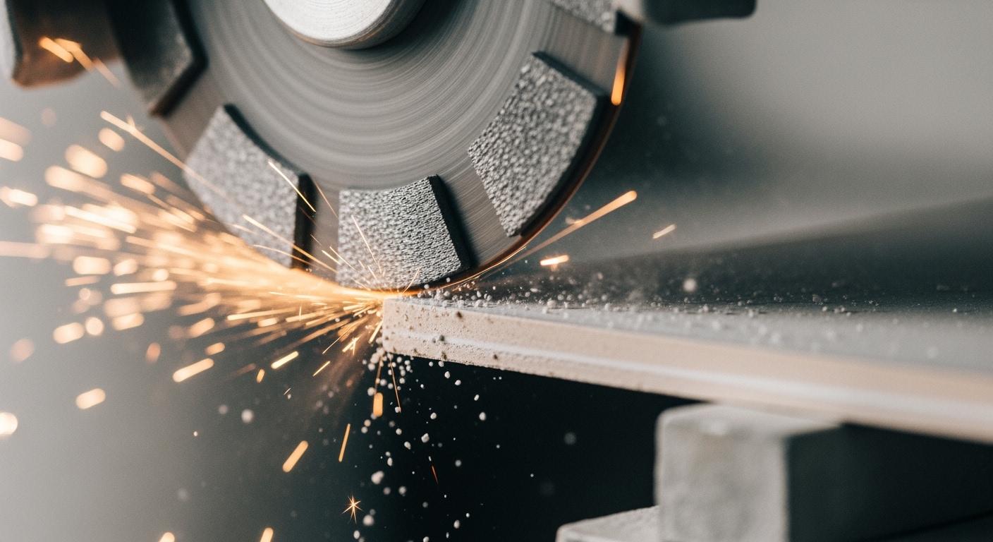 Why must diamond wheels be used for grinding ceramics?