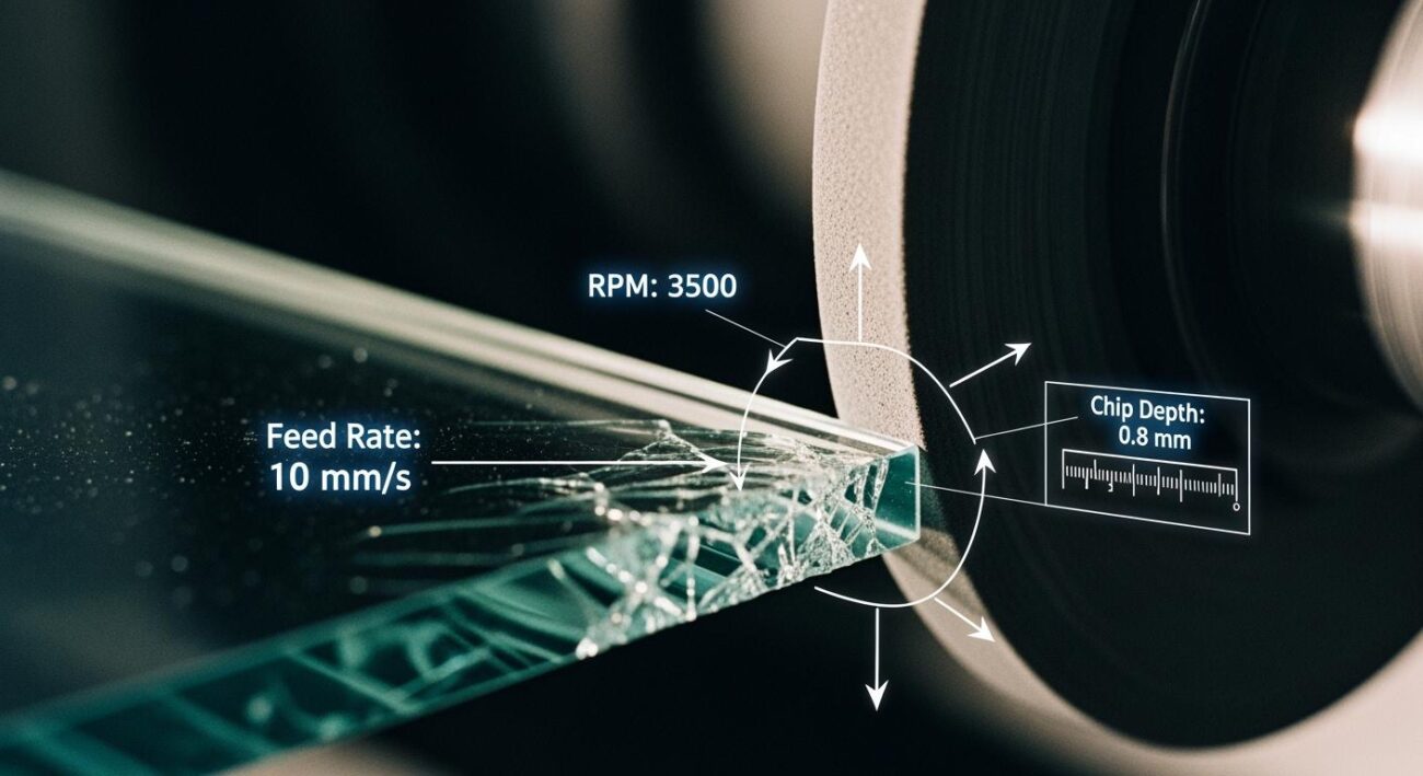 Effects of Process Parameters and Grinding Wheel on Glass Edge Chipping