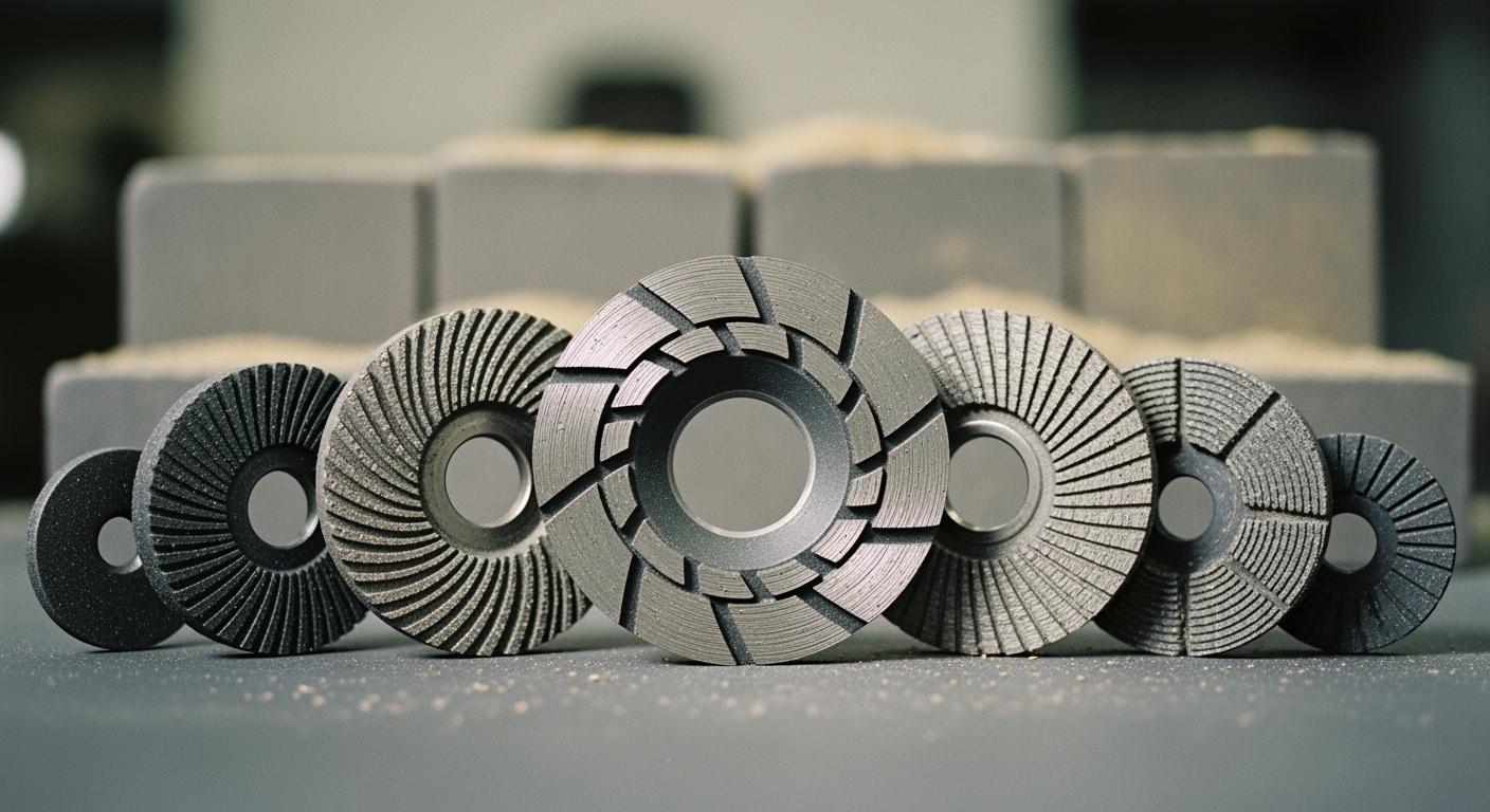 Which type of diamond wheel is most wear-resistant for refractory processing?