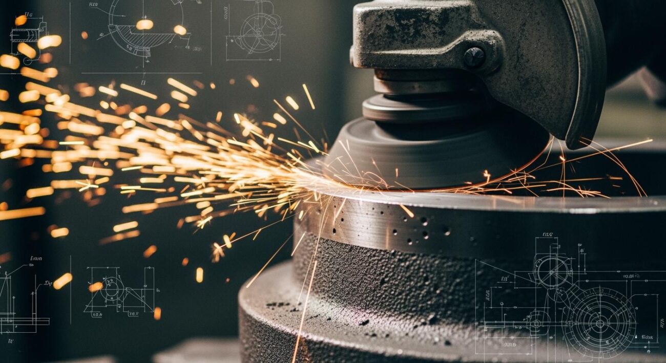 What are unique challenges in cast iron grinding?