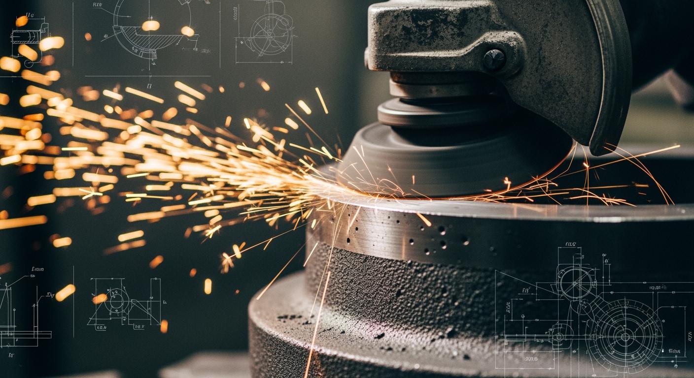 What are unique challenges in cast iron grinding?