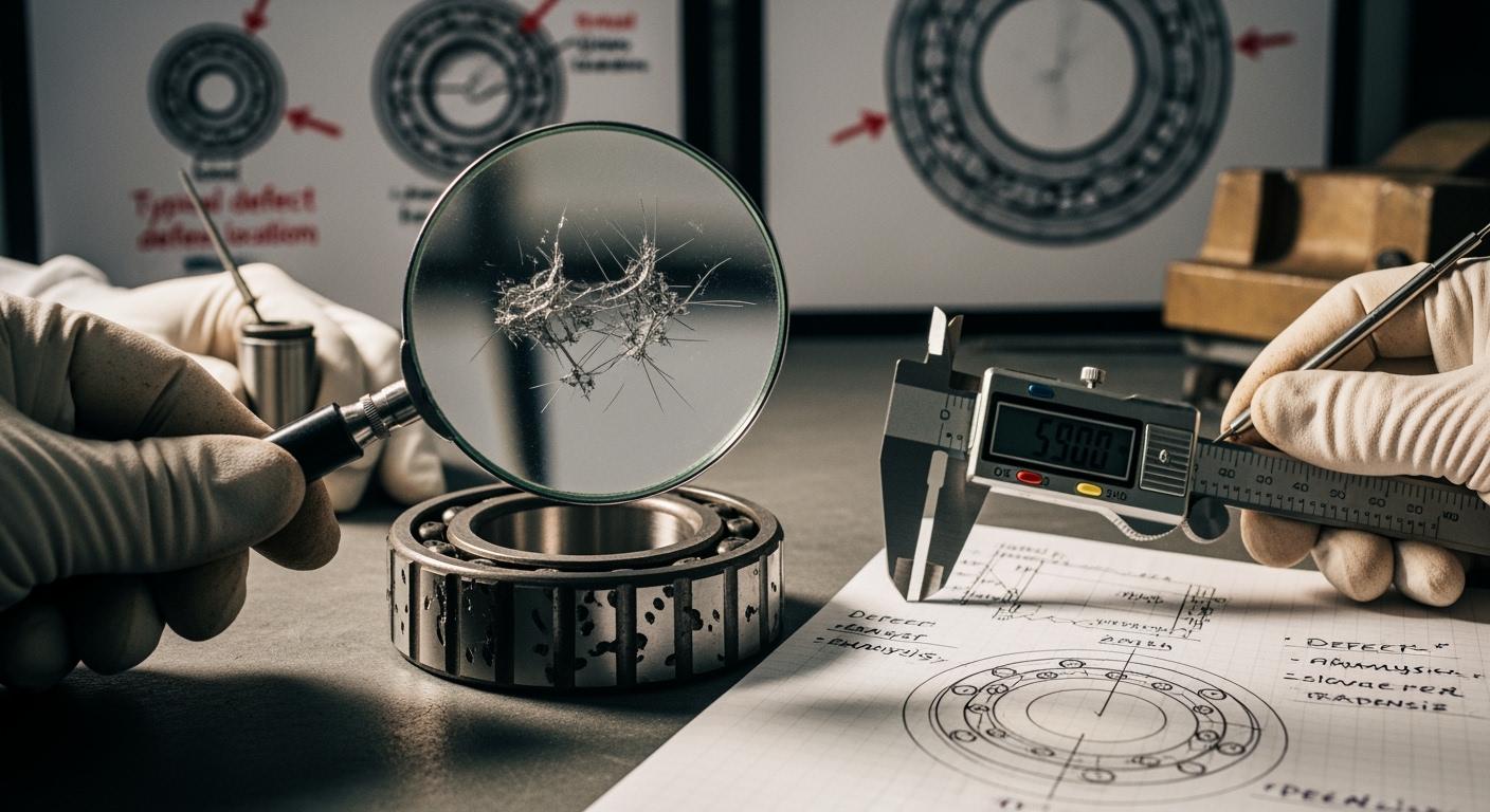How to analyze causes of grinding defects in bearings?