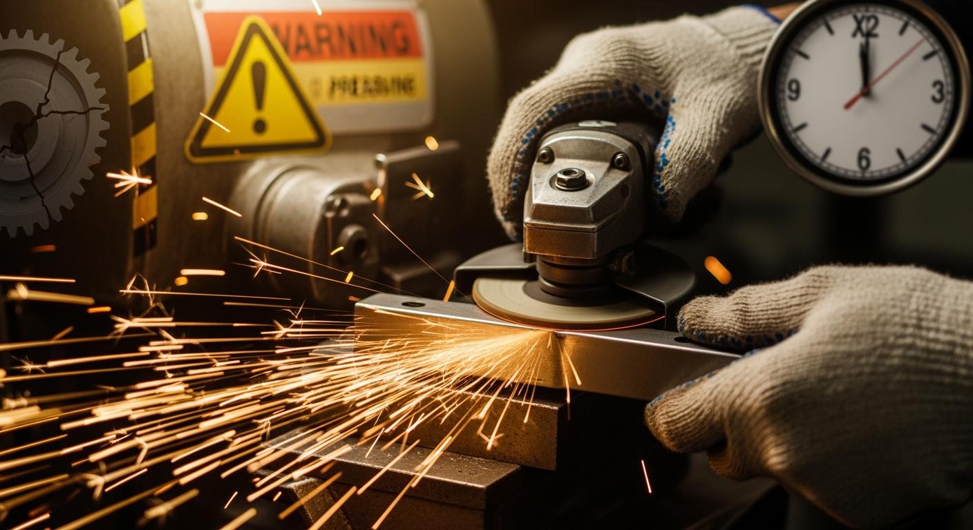 What are the main challenges in stainless steel grinding?