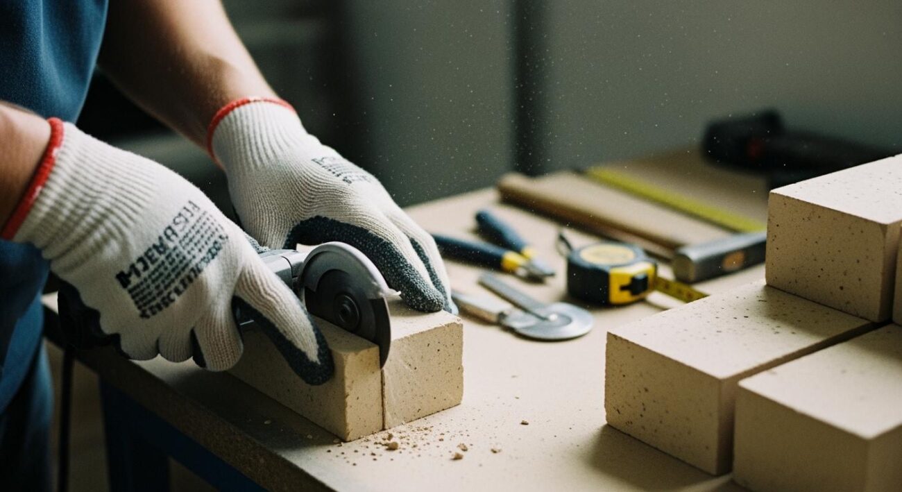 How to reduce chipping when cutting and grinding refractory bricks?