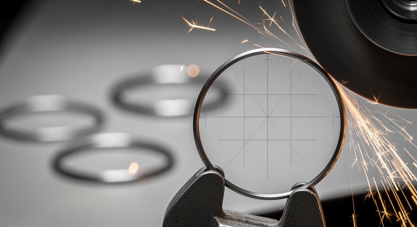 How to control roundness and deformation when grinding thin-walled steel rings?