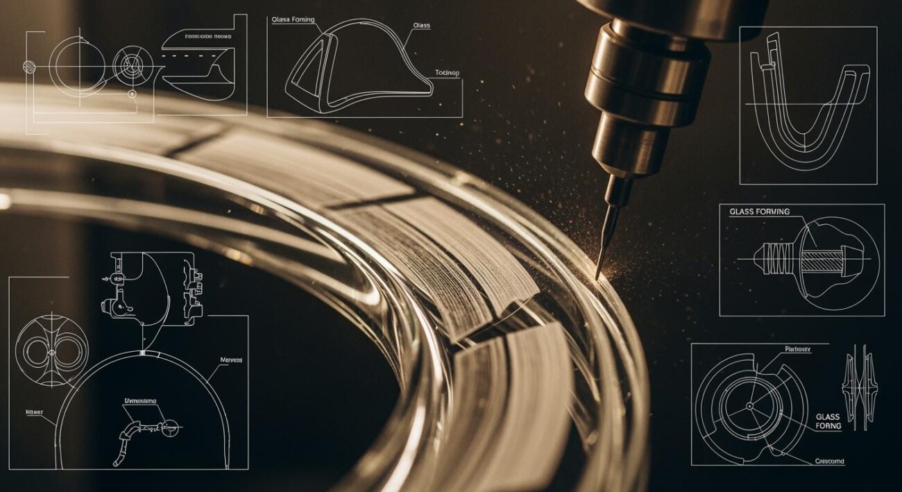 What are the grinding challenges in 3D curved glass forming?