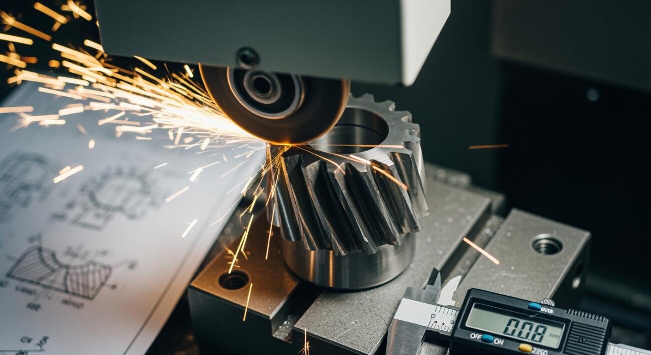 How to ensure precision in gear hob rake angle grinding?