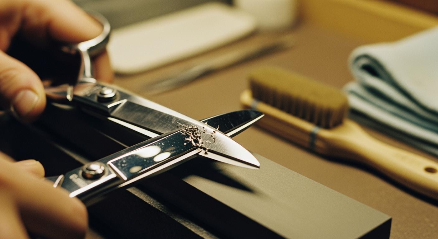 How to extend scissor cutting life through grinding techniques?