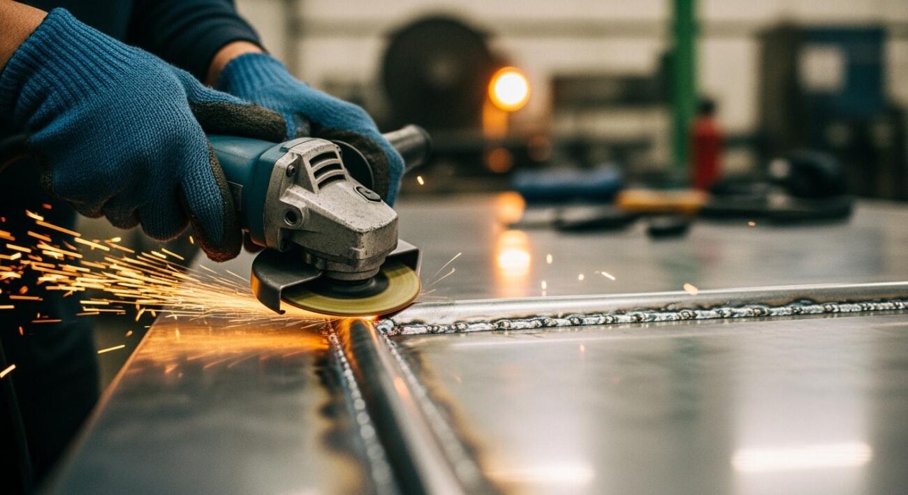 How to improve grinding efficiency for stainless steel welds?