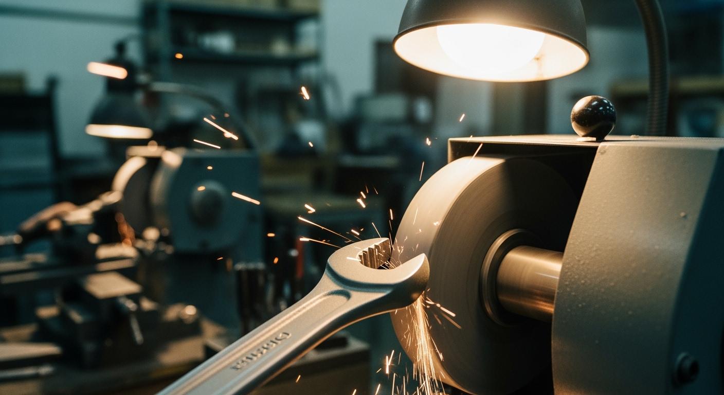What are grinding challenges for titanium hand tools?