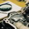 What to consider when grinding coated engine parts?