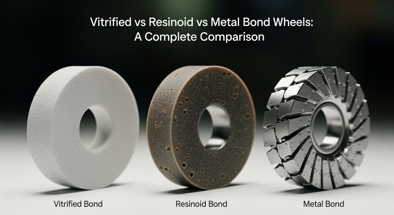 Vitrified vs Resinoid vs Metal Bond Wheels: A Complete Comparison