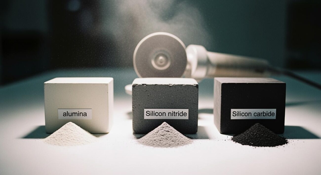 Grinding differences among ceramics (alumina/silicon nitride/silicon carbide)?
