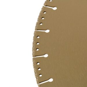 Vacuum brazed diamond silent cutting blade